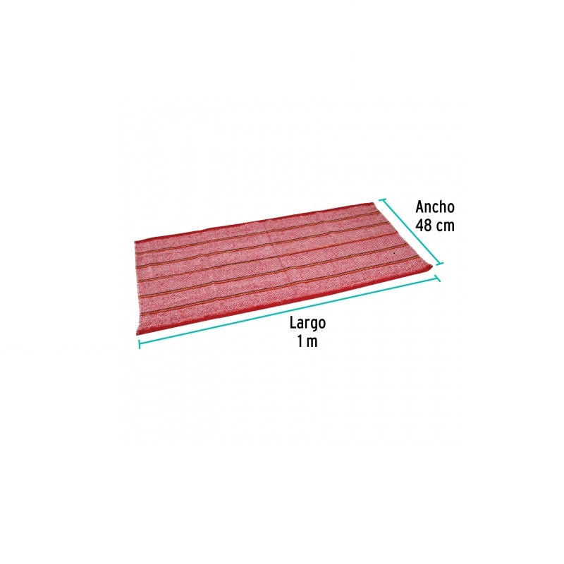 Jerga Roja Gruesa 1M X 48Cm - Ideal para Limpieza y Absorción – FerreFlex