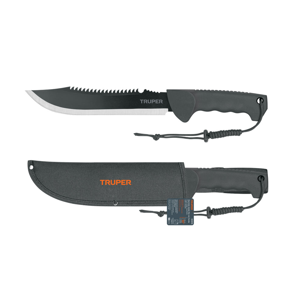 Machete Doble Filo 10" Mach-10X Con Funda Truper