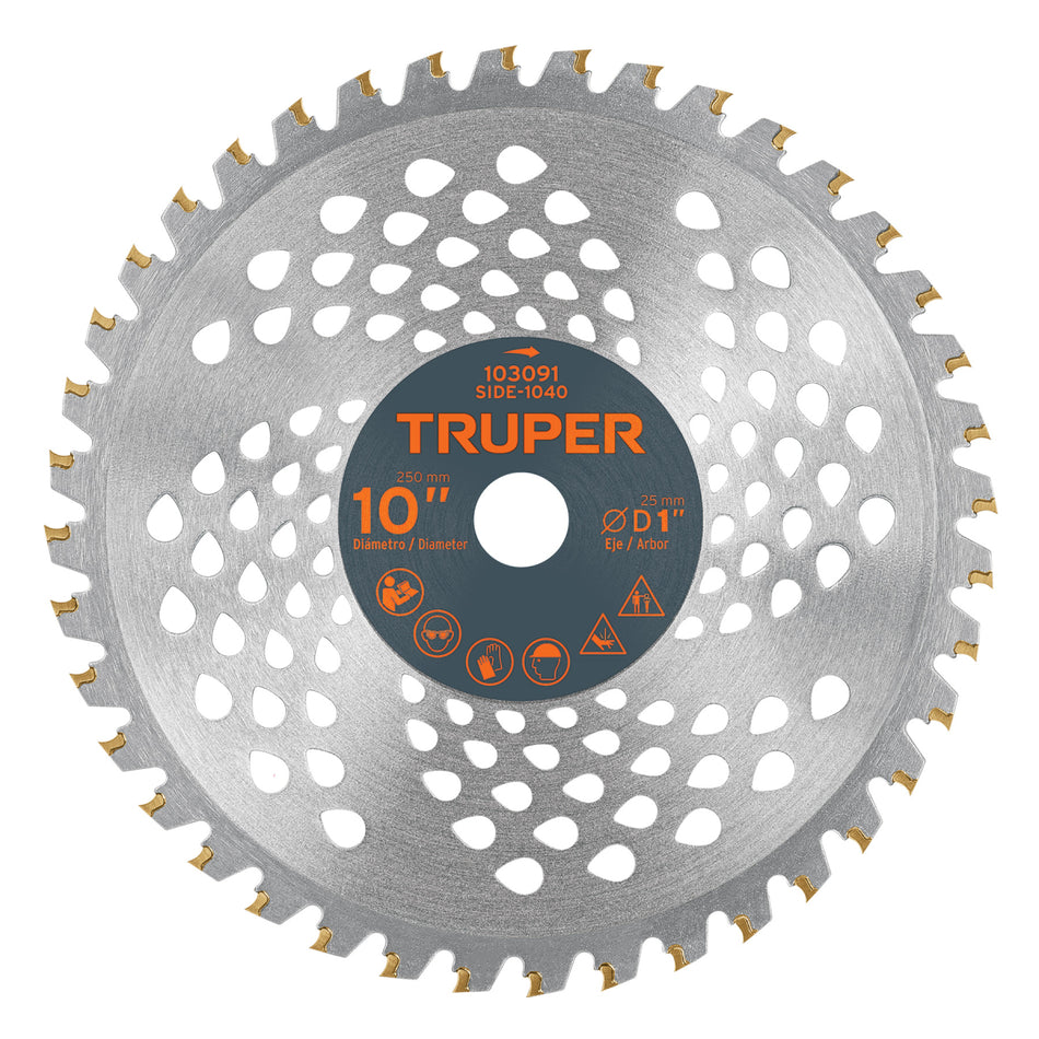 Disco De Sierra Para Desbrozadora 10" Side-1040 Truper