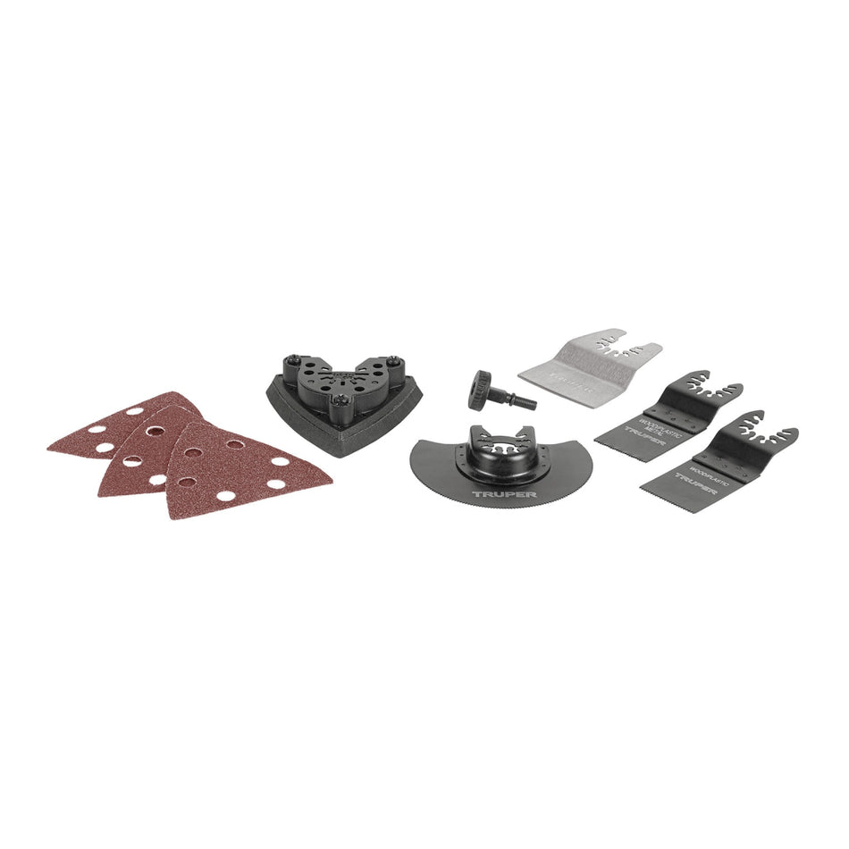 Kit Con 8 Accesorios Para Multiherramienta Truper Pro MULH-KIT-8