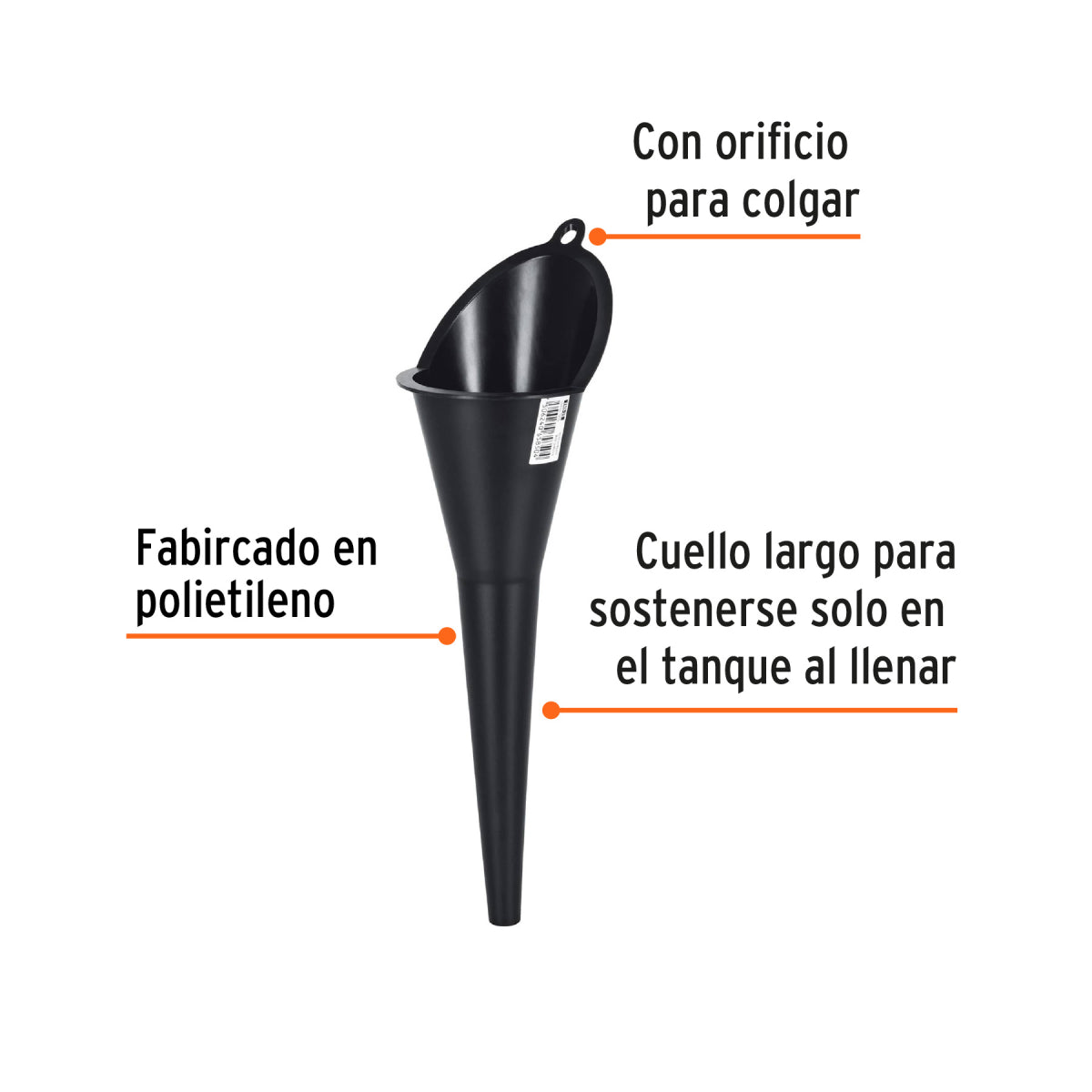 Embudo Pvc Embudo de plástico rígido Truper - Modelo EMB-26 – FerreFlex