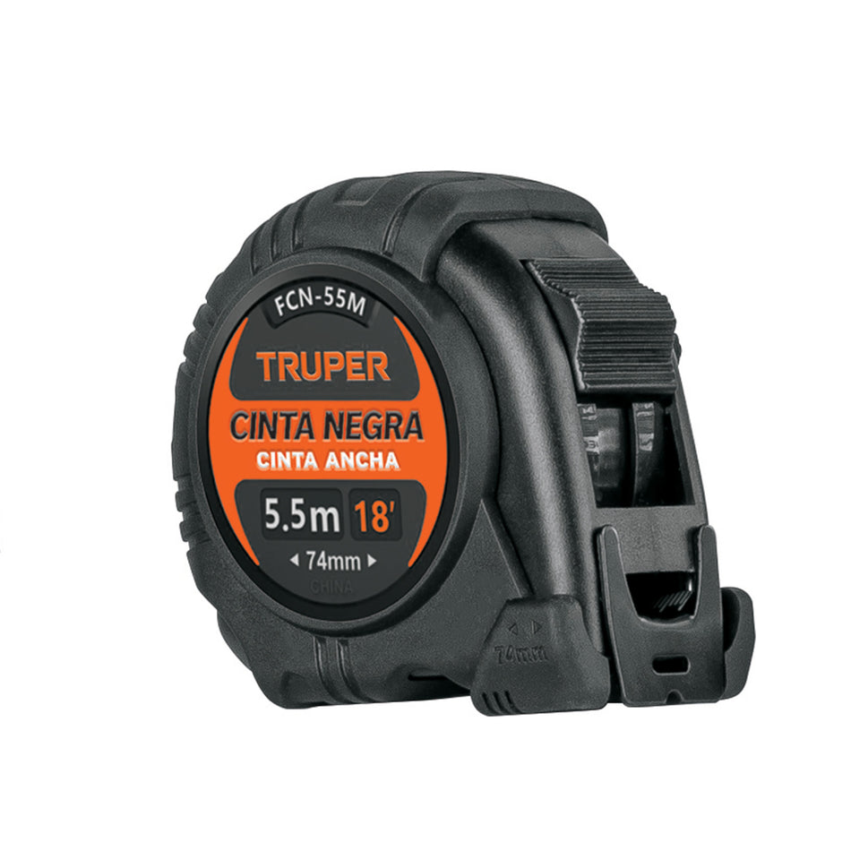Flexometro Cinta Negra 5.5Mt Fcn-55M Truper