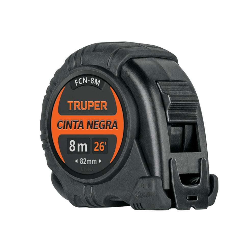 Flexometro Cinta Negra 8Mt Fcn-8M Truper