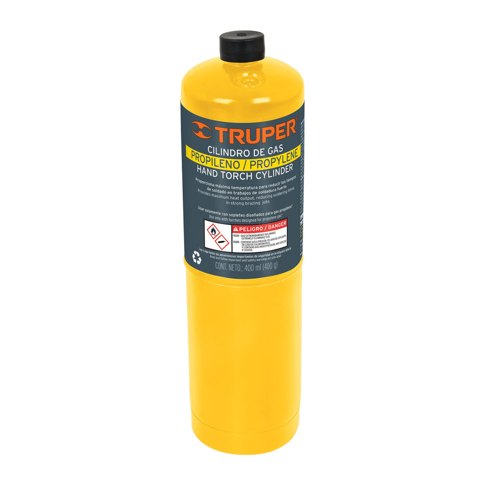 Cilindro De Gas 400Gr Amarillo Gas-400N Truper