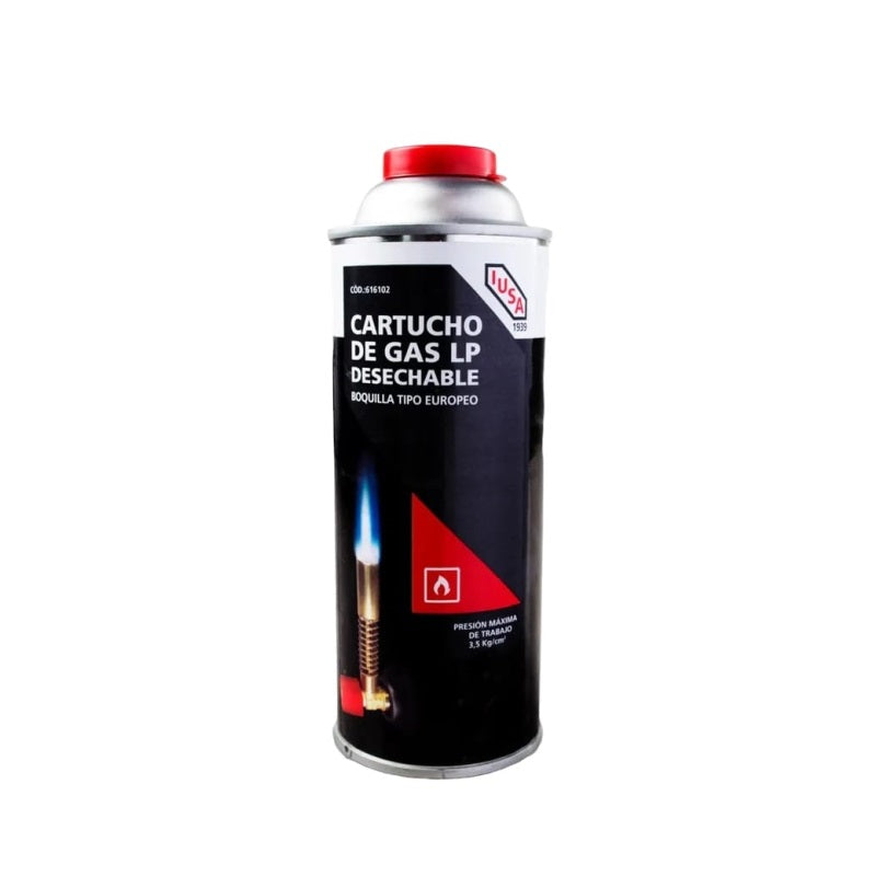 Tanque De Gas Desechable P/Soplete 450Ml. IUSA