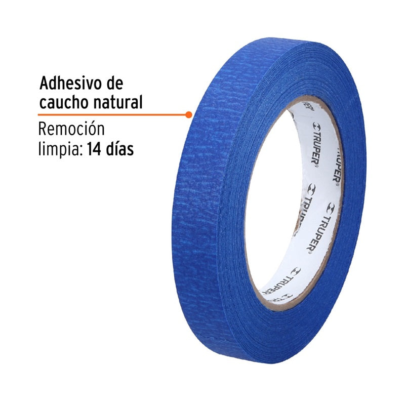 Cinta Masking Tape 3/4 Azul Msk-3/4A Truper