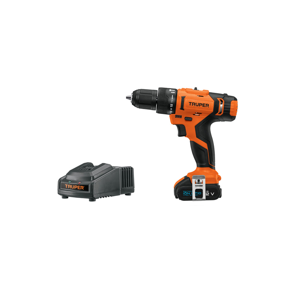 Rotomartillo/Destornillador 3/8' 12V 1 Bat 2 Ah Roti-12A Truper Pro