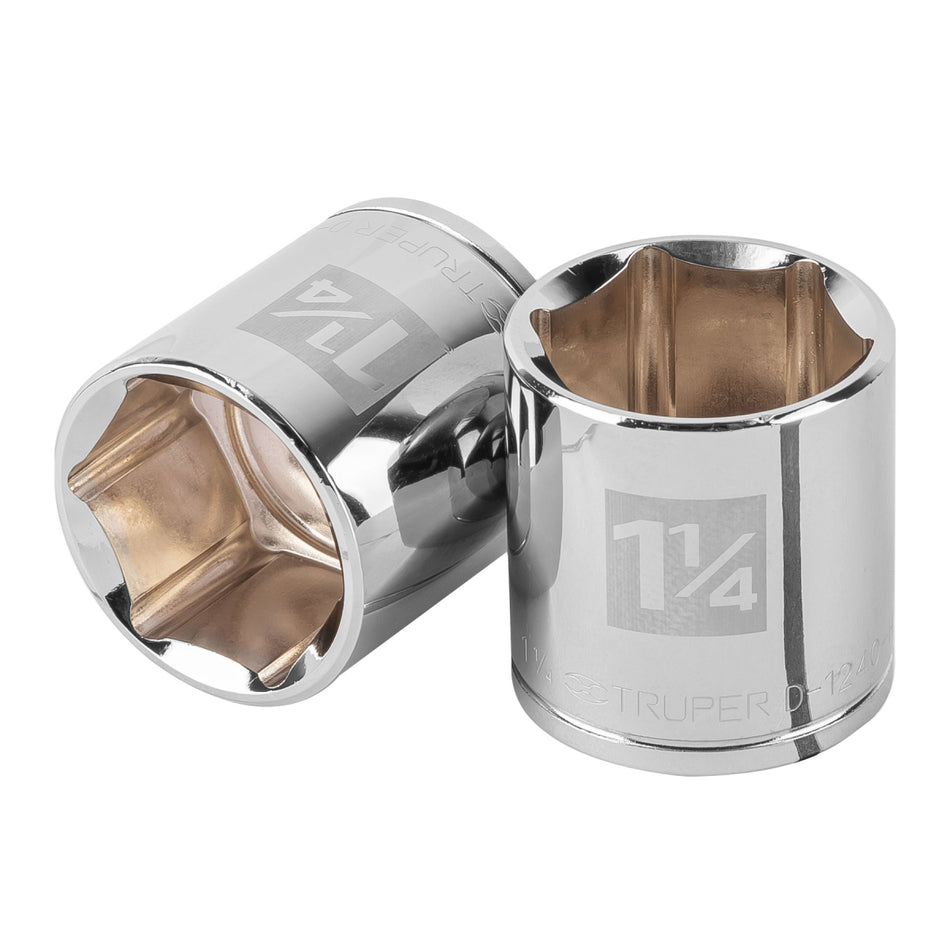 Dado Cuadro 1/2" Hex,Std 1-1/4 D-1240-H Truper