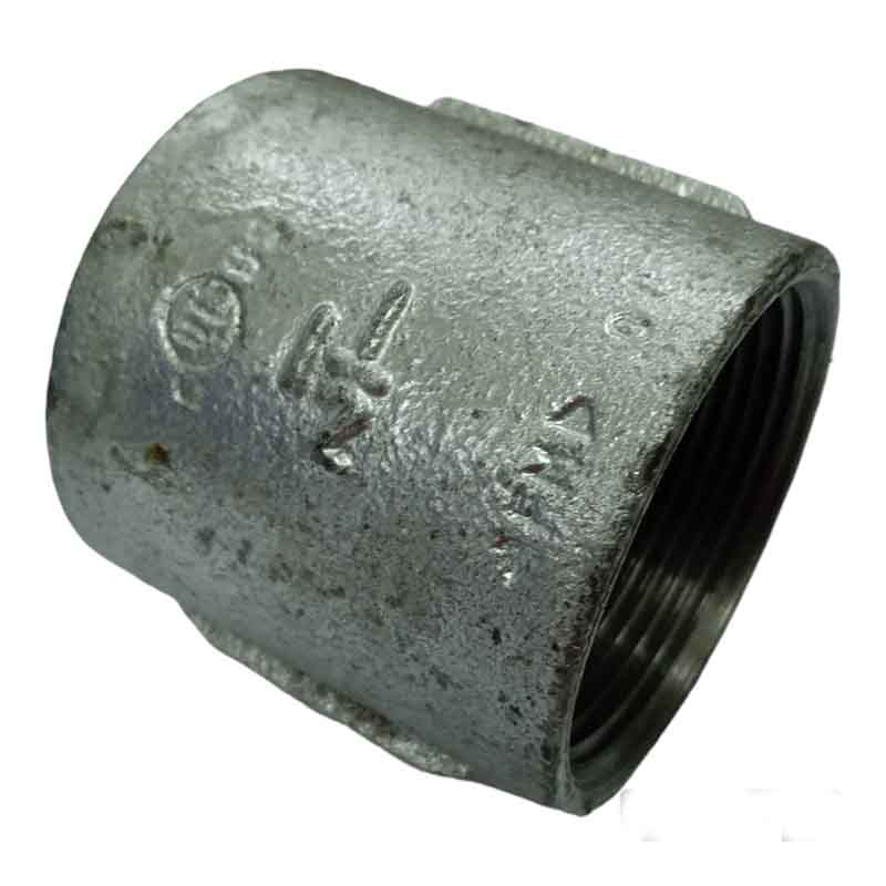 Cople Liso 1 1/2" Galvanizado