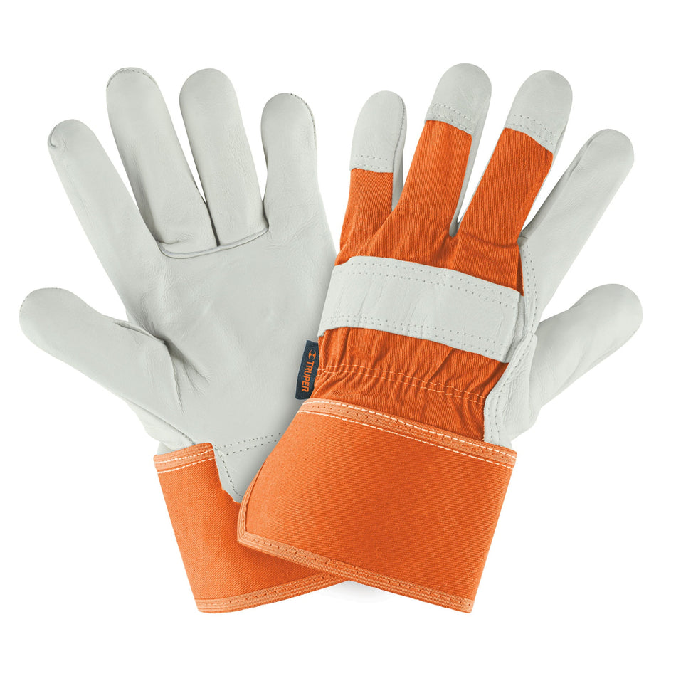 Guantes Piel De Res Y Lona Gu-255 Par Truper