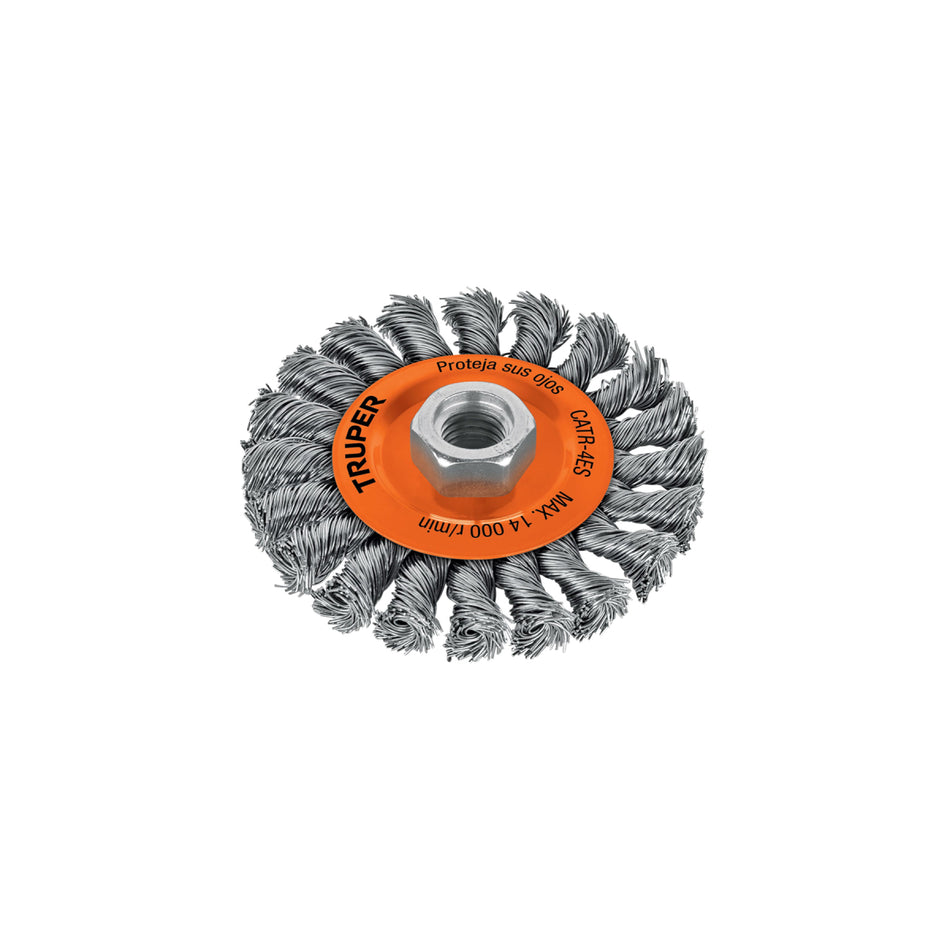 Carda Circular 4"Trenzado Catr-4Es Truper