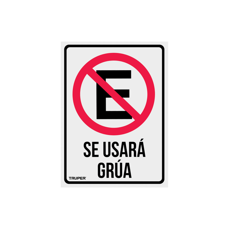 Letrero "No Estacionarse" 25X34 Lin-03 Truper