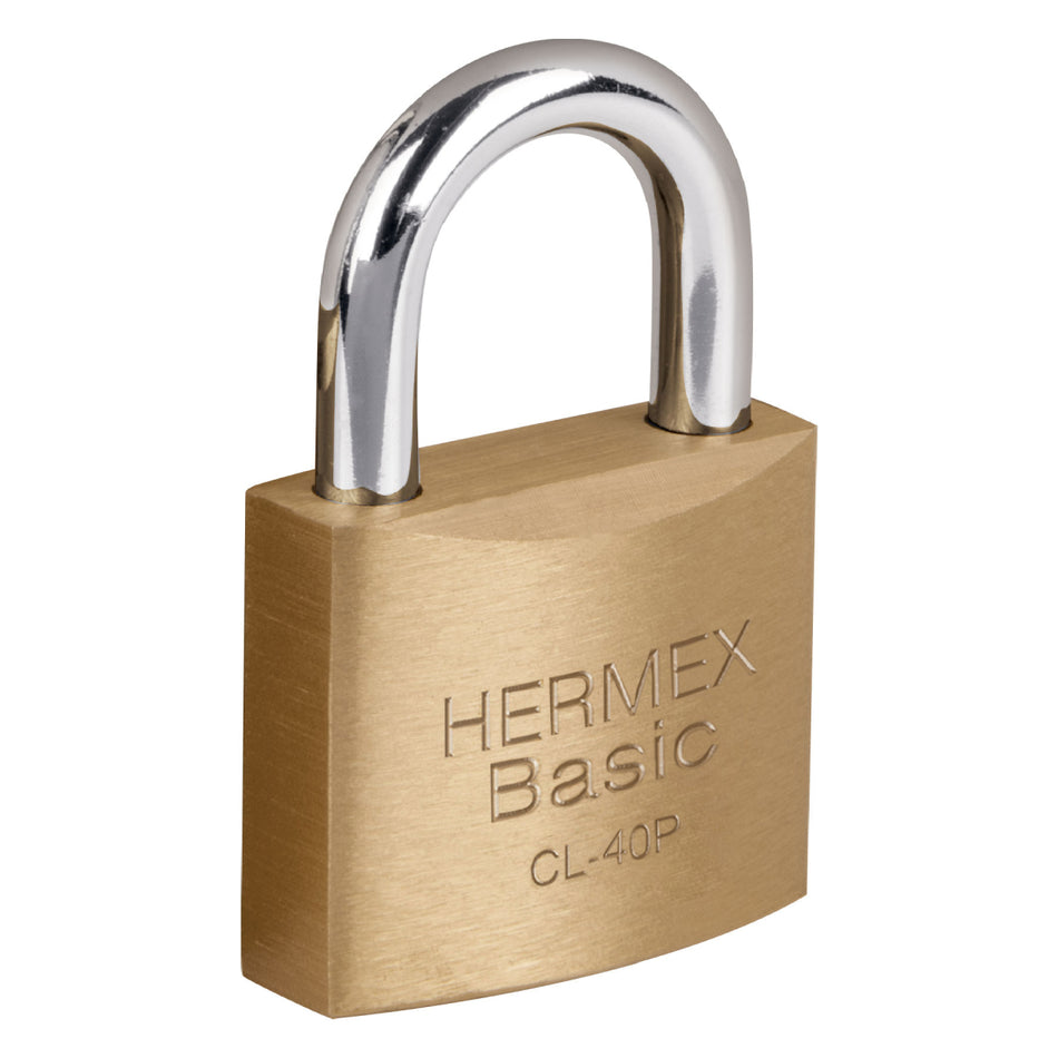 Candado De Latón 40Mm 2 Llaves Cl-40P Hermex