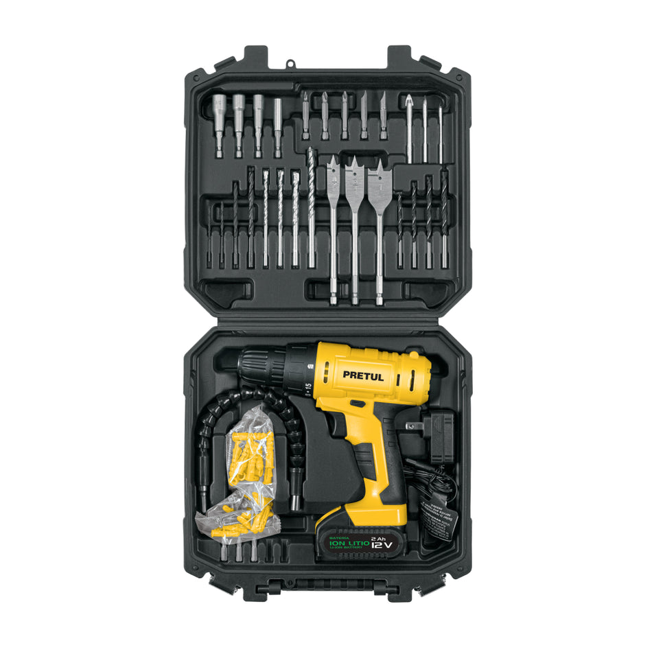 Taladro Inalamb Y Accesorios Tali-12Pk2 Pretul