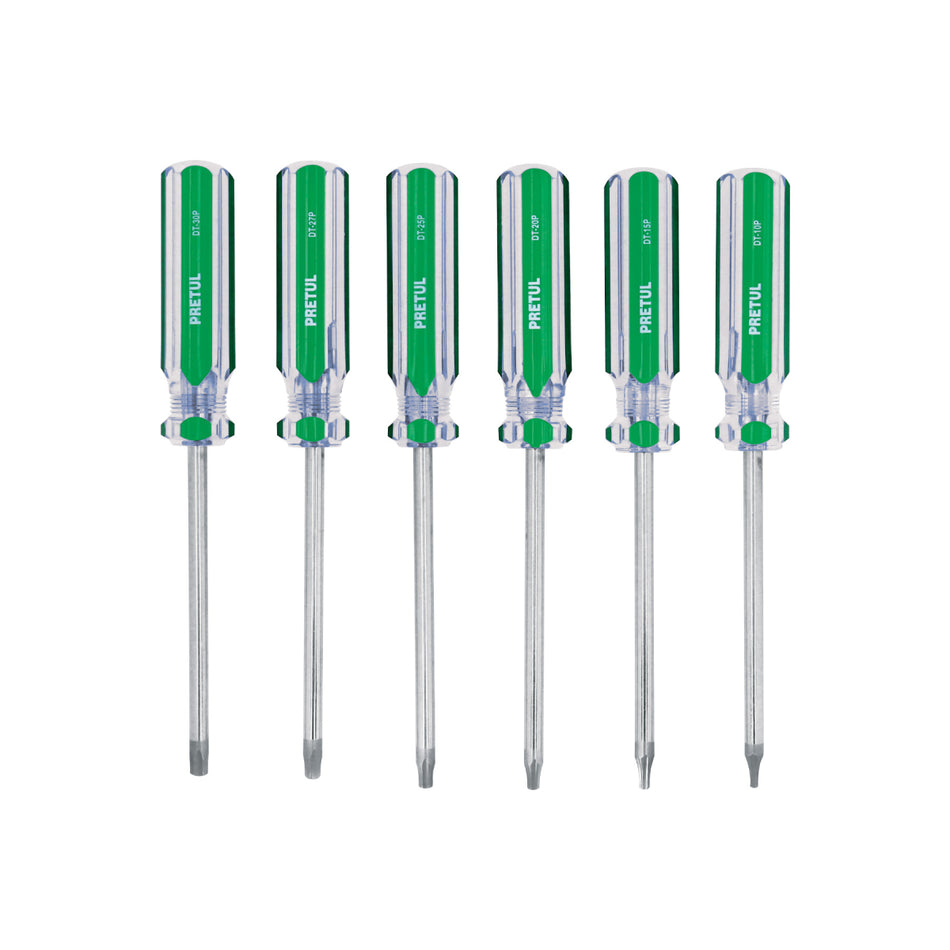 Desarmadores Torx 6 Piezas as Dt-6P Pretul