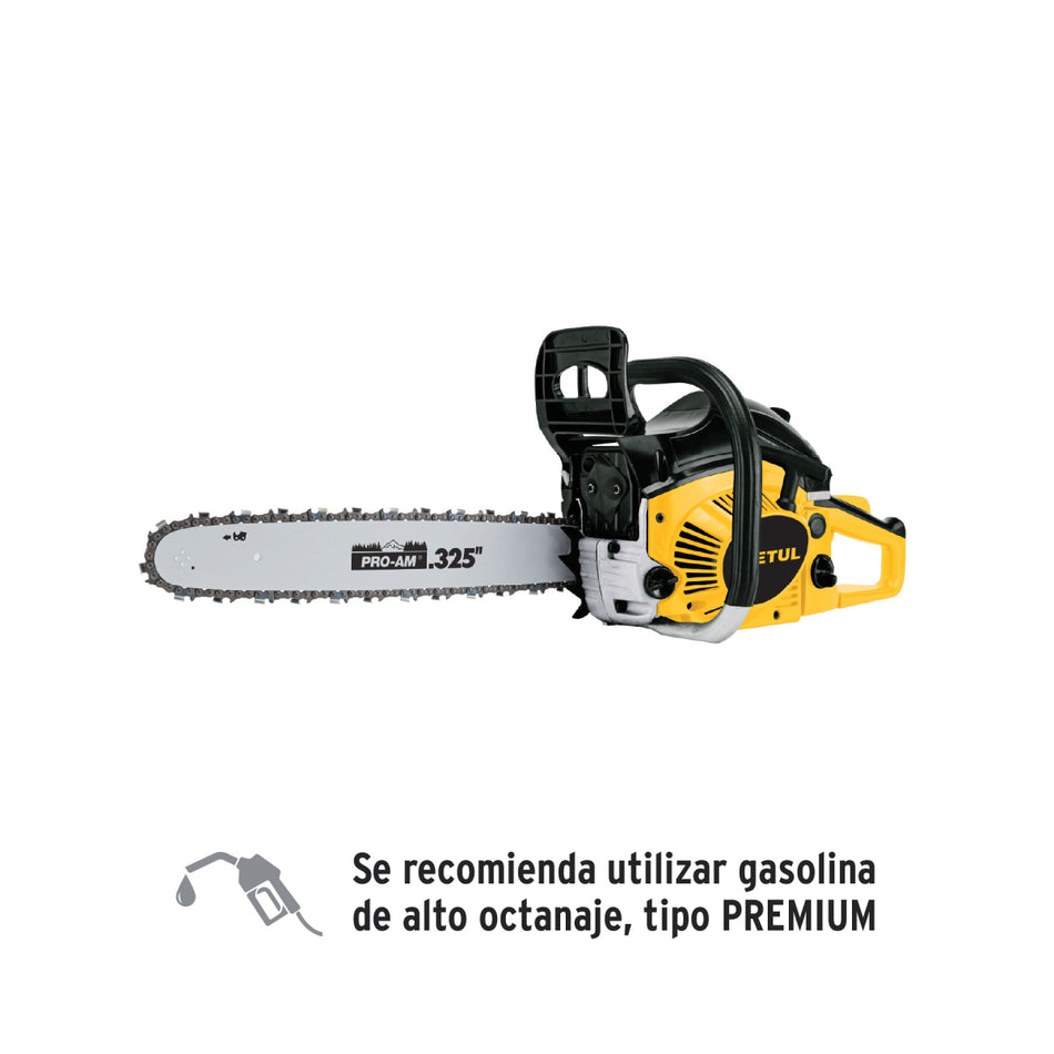 Motosierra 45 Cc A Gasolina Con Barra De 16' Pretul Mot-4516P