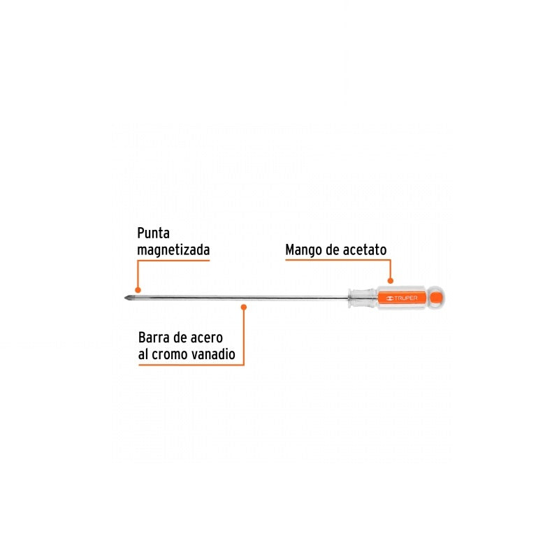 Desarmador Phillips Dp3/16X8 Truper