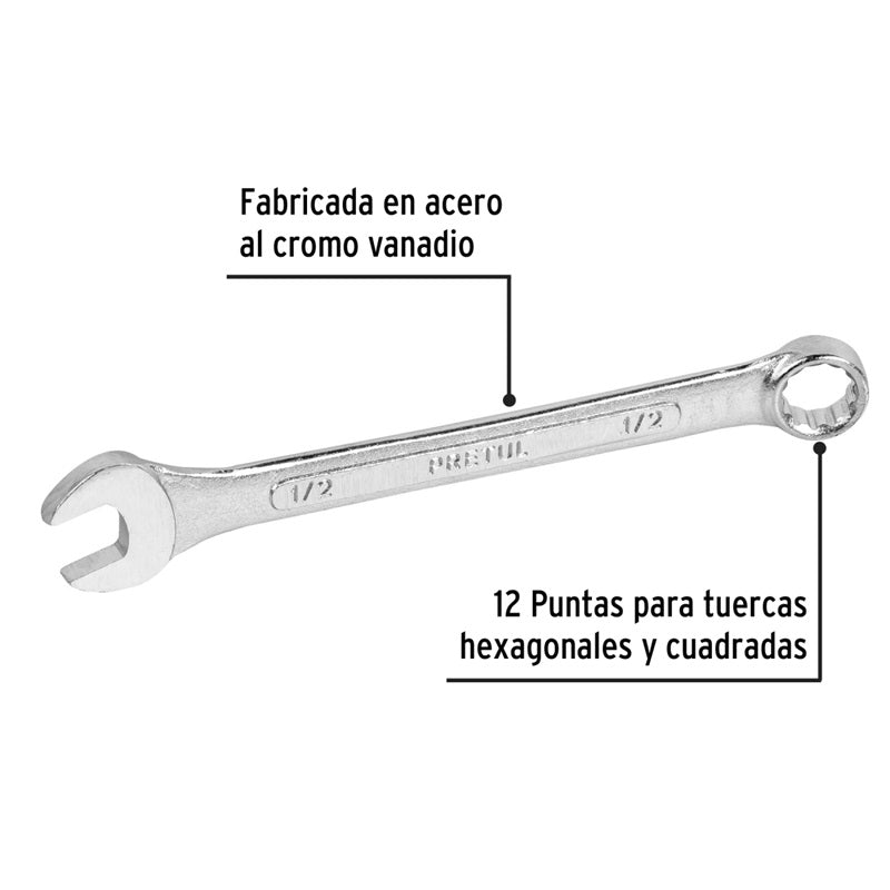 Llave Combinada Std.1/2" Ll-2016P Pretul