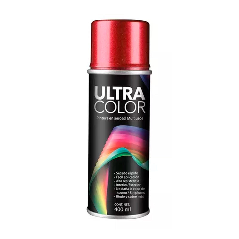 Pintura En Aerosol Rojo Metalico Ultra