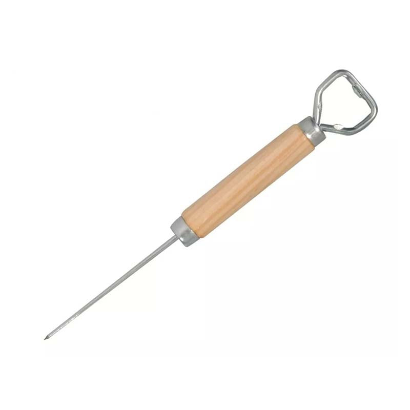 Picahielo Mango De Madera Con Destapador