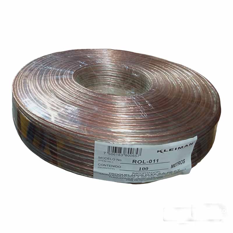 Cable P/Bocina Polarizad Cal.18 100Mt.Rol-011