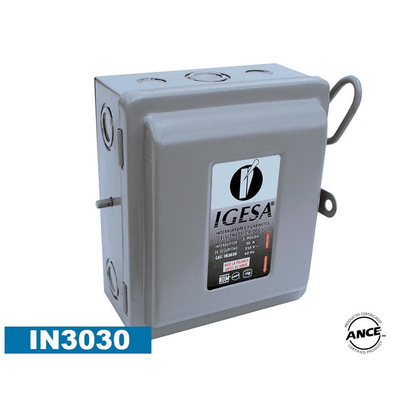 Interruptor De Seguridad 3 x 30 Igesa