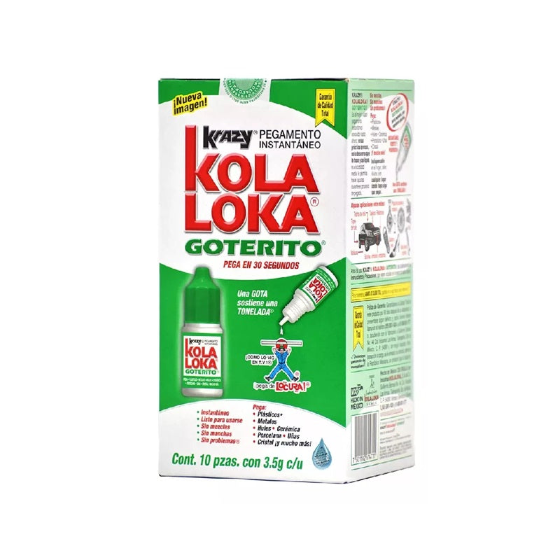 Pegamento Kola Loka Goterito Caja Con 10 Piezas.