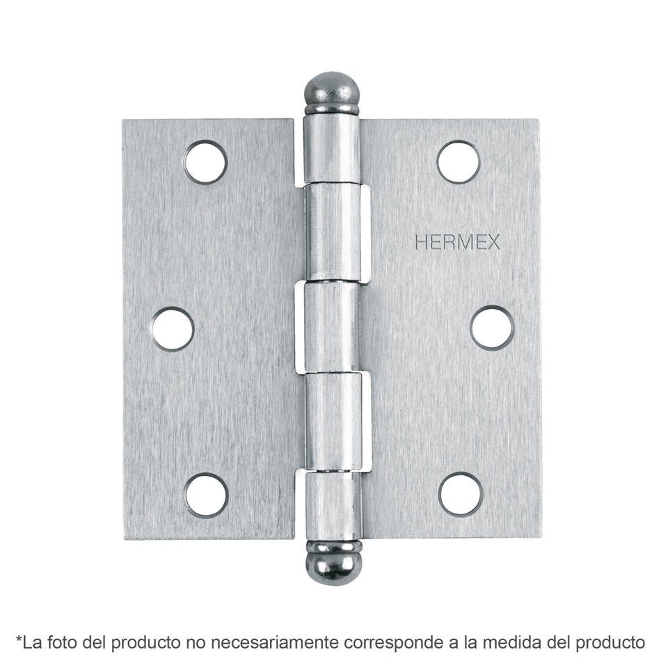 Bisagra Cuadrada 2" Mate Red. Bc-203R Hermex Caja C/10 pzs