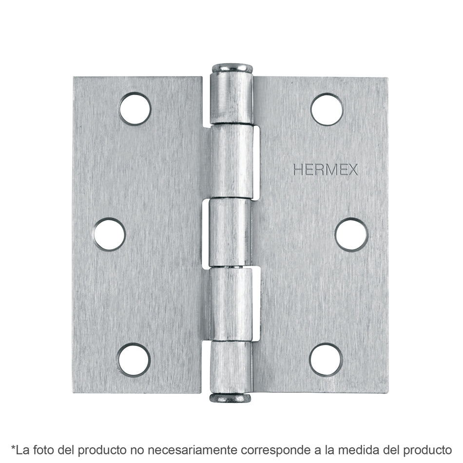 Bisagra Cuadrada 2" Mate Bc-203P Hermex Caja C/10 pzs