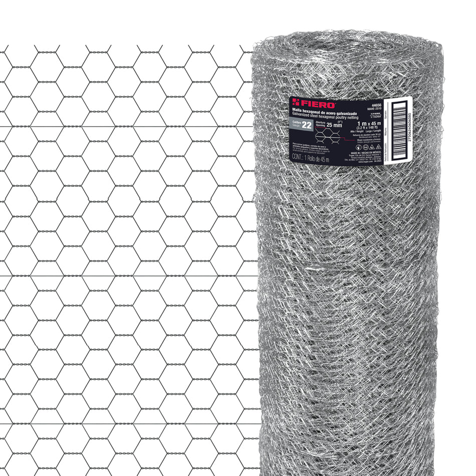 Malla Hexagonal 25 X 1.00M Mahe-2510 Fiero