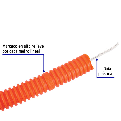 Tubo Corrugado Flex Pf-3/4G 50Mts Volteck