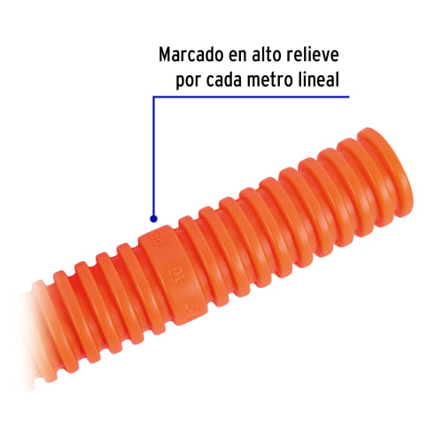 Tubo Corrugado Flexible 1/2 Pf-1/2 100Mts Voltek