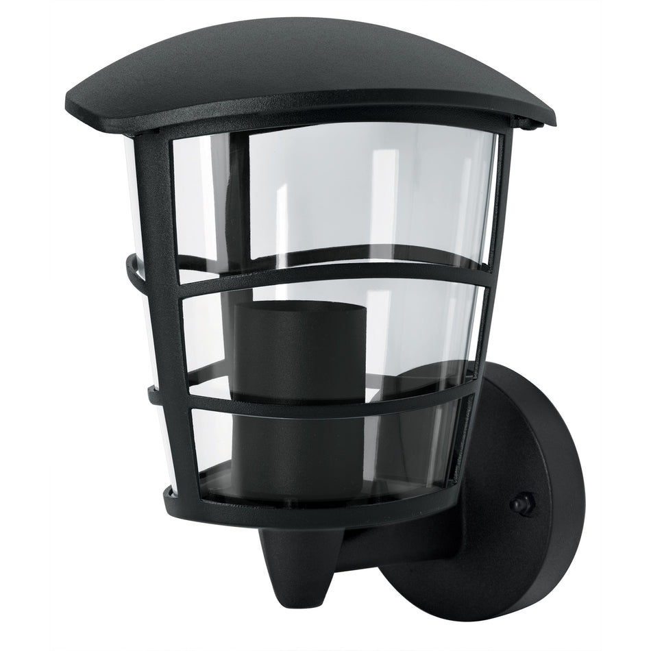 Arbotante Tipo Farol Moderno Soportado Para Exteriores, Negro ARB-105S, Volteck