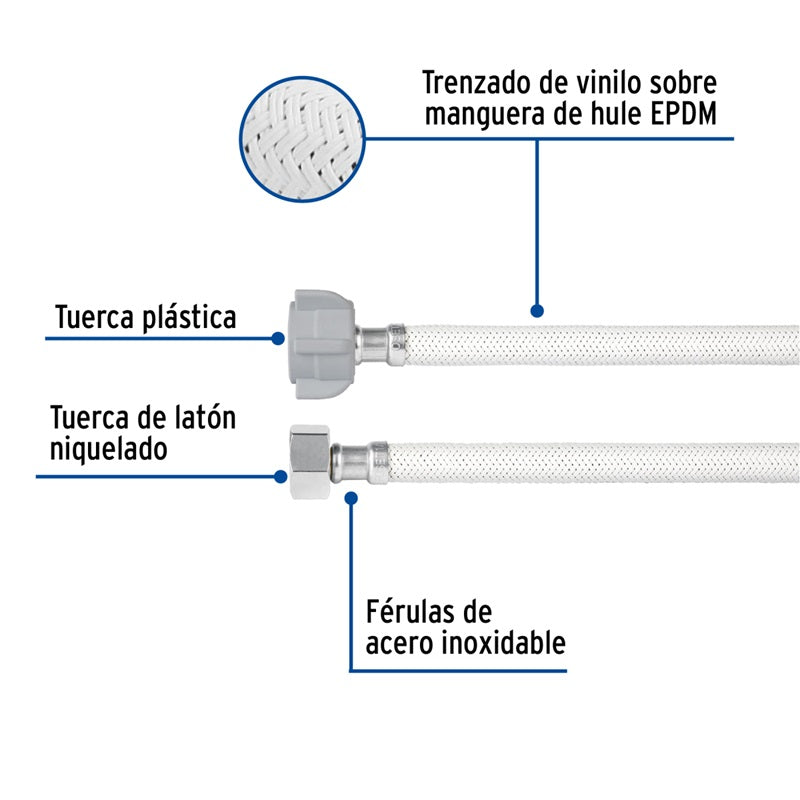 Manguera Flex Para Wc Bca Fwc-P35B Foset