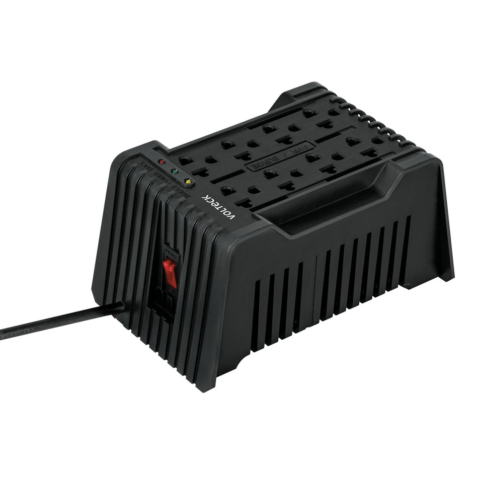 Regulador De Voltaje 8 Contactos 1200V/600W Rv-1200 Volteck