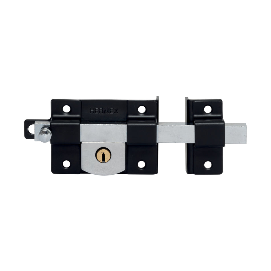 Cerradura De Barra Libre Derecha Negra CB-456D Hermex