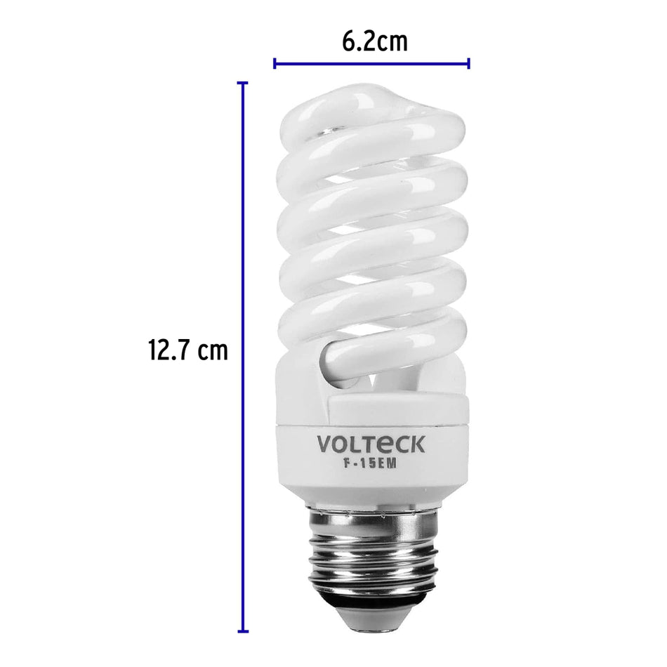 Foco Mini-Espiral Luz D/Dia 15W F-15Em