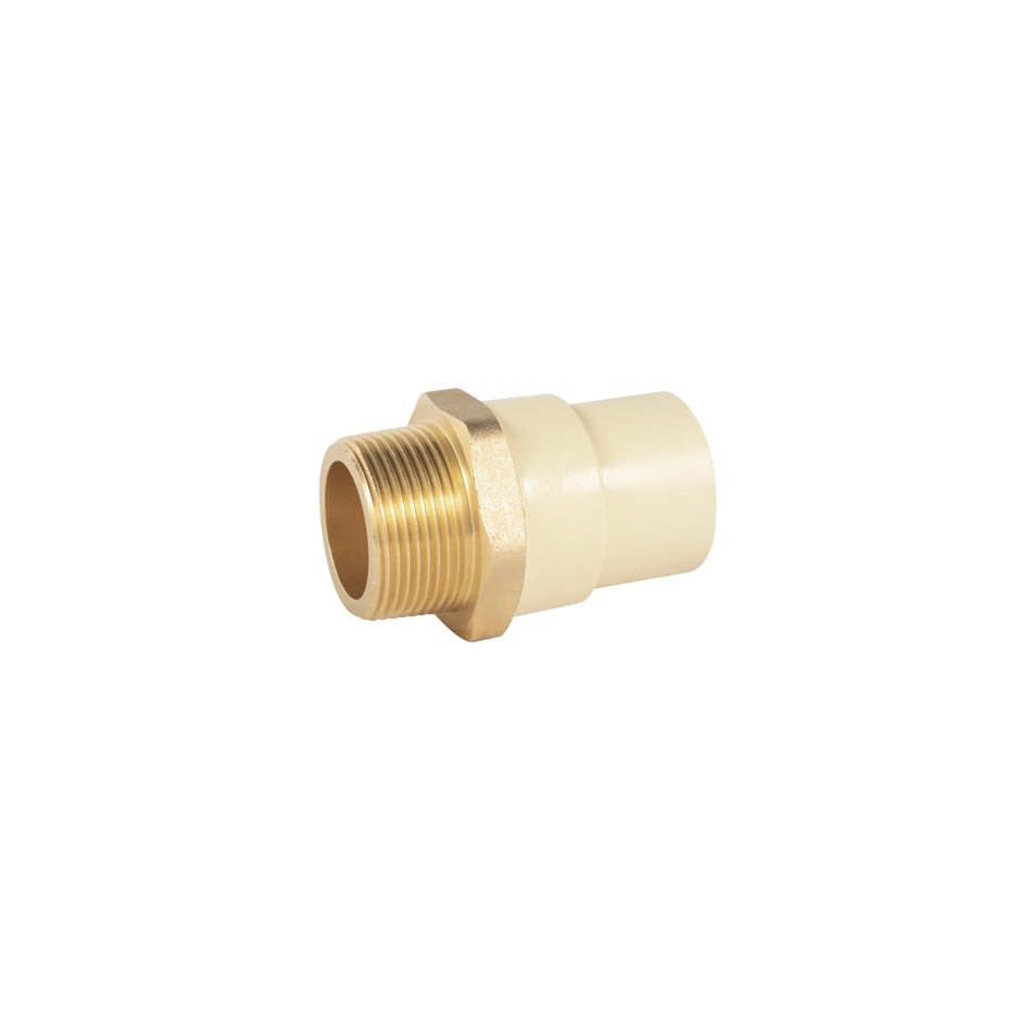 Adaptador Macho De Cpvc 1-1/4' Con Inserto De Latón, CPVC-654, Foset