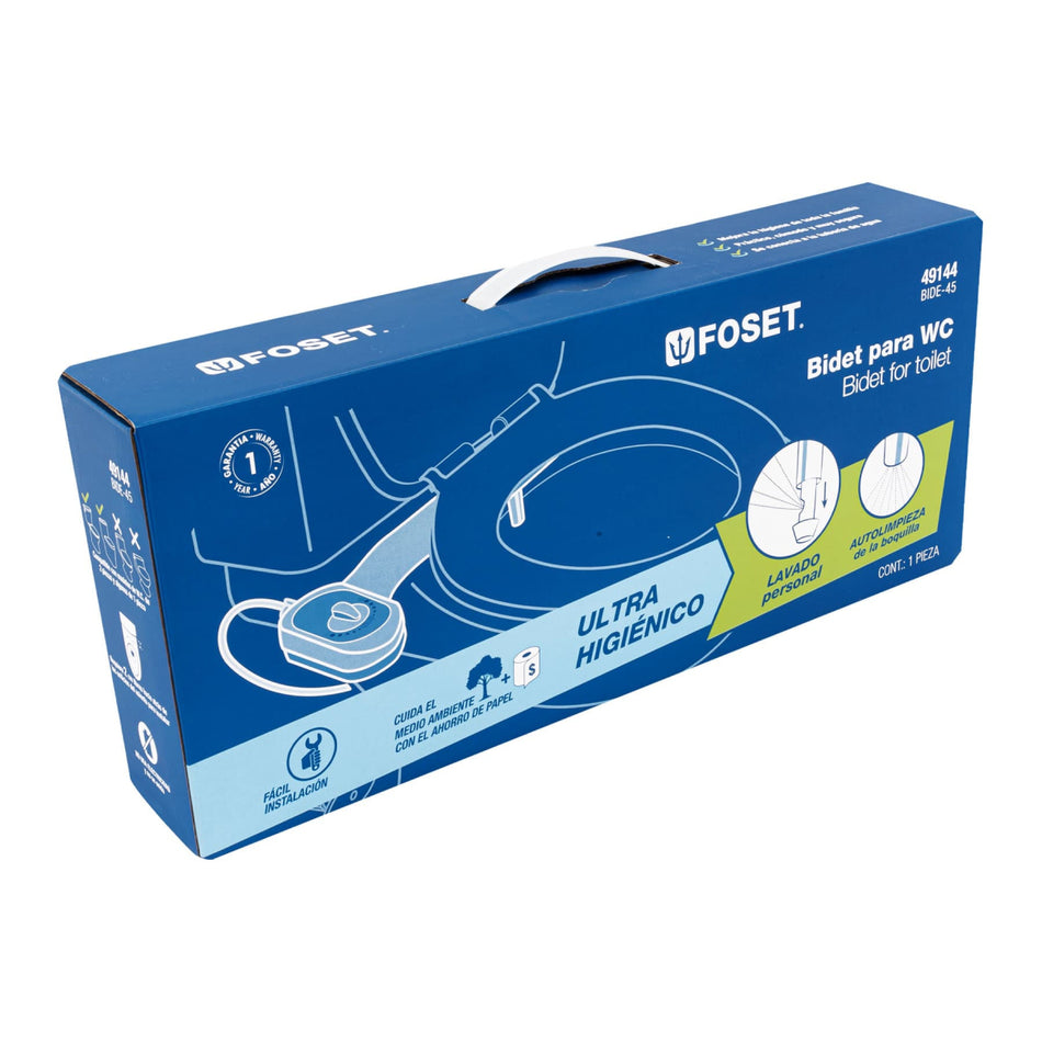 Bidet Para Wc De 2 Piezas, BIDE-45, Foset