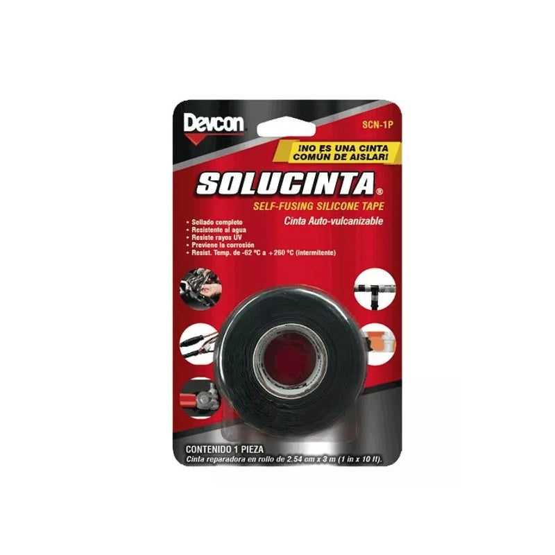 Solucinta Negra 1" 3Mts Scn-1P Devcon