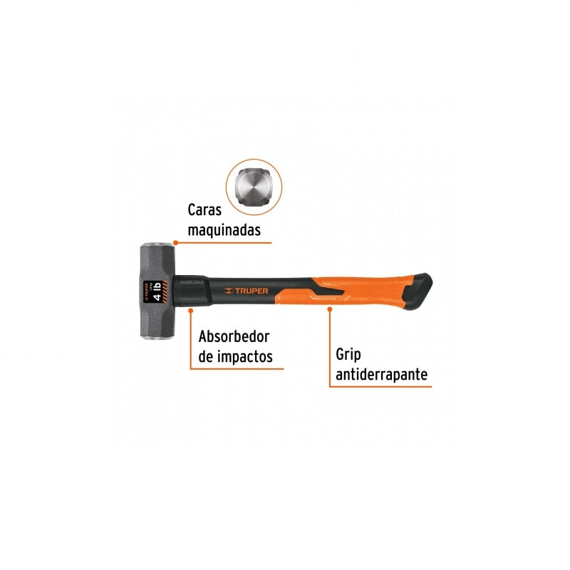 Marro Mango Fibra De Vidrio 4Lbs Md-4F