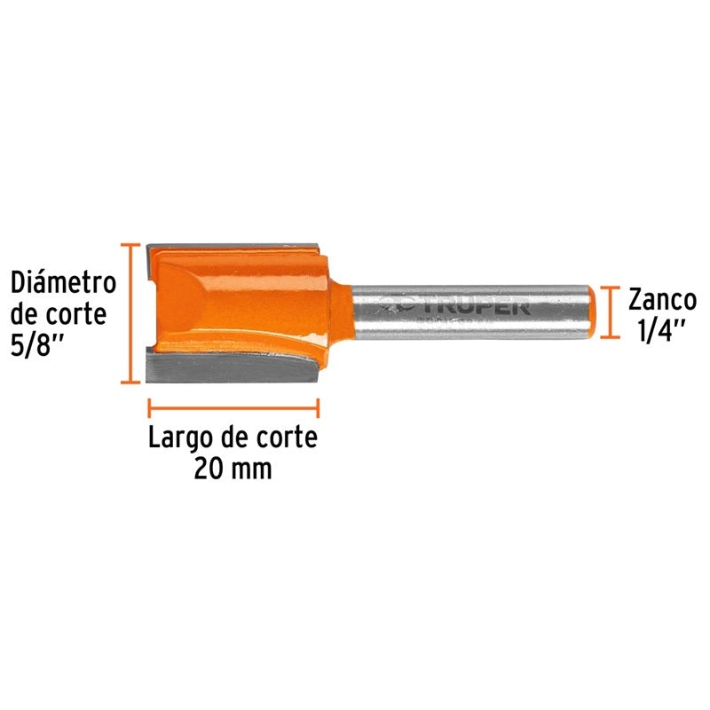 Broca P/Router 5/8X3/4 Brou-R2 5/8 Tru