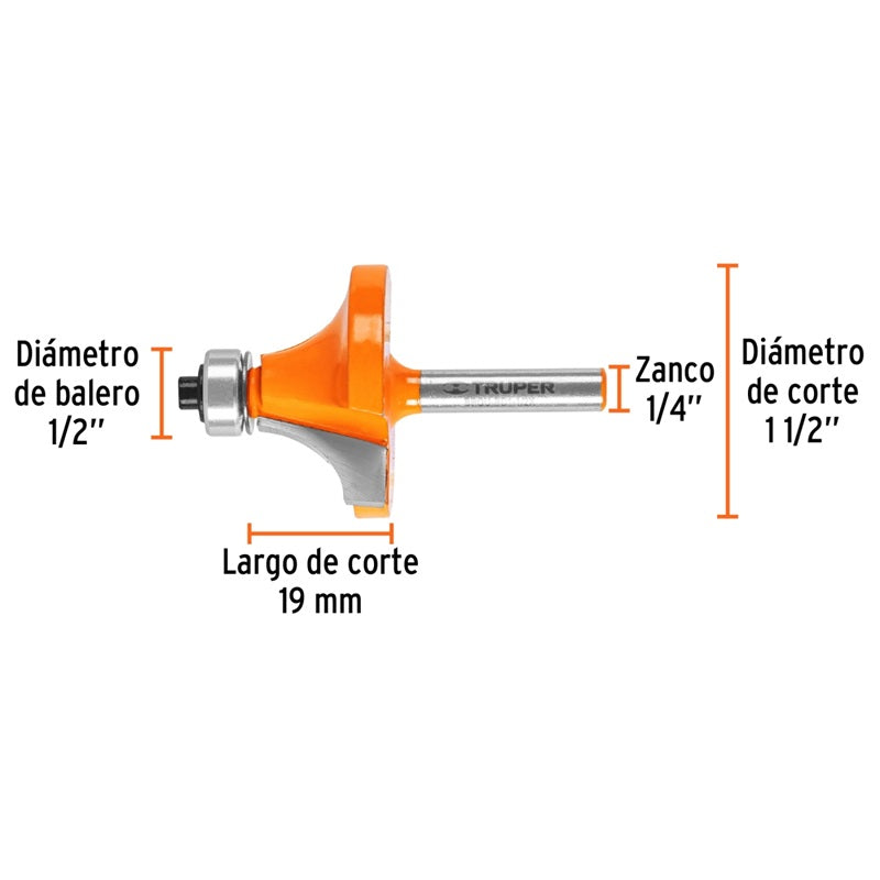 Broca P/Router C/Balero Brou-Rd11/2X