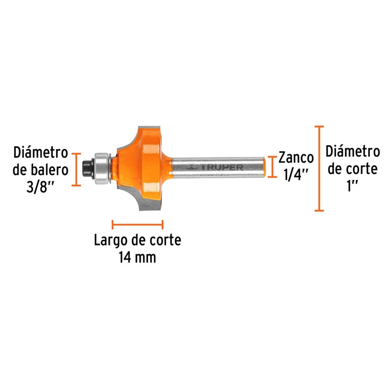 Broca P/Router C/Moldura Brou-Rm1X Tru