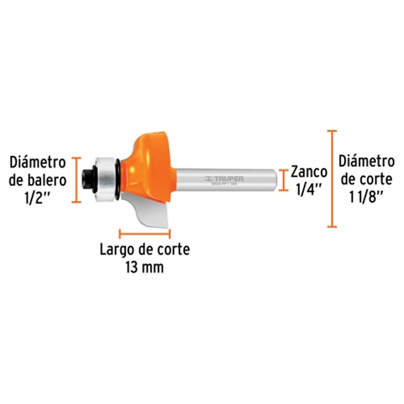 Broca Pechopaloma P/Router Brou-Pp11/8X