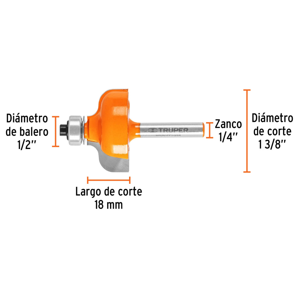 Broca Pecho Paloma Router Brou-Pp13/8X