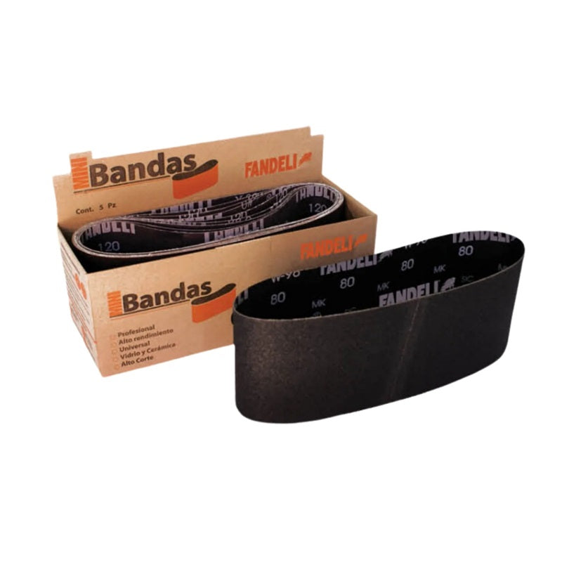 Lija De Banda 4 X 24" G-120 02953 W-98 Negra Fandeli