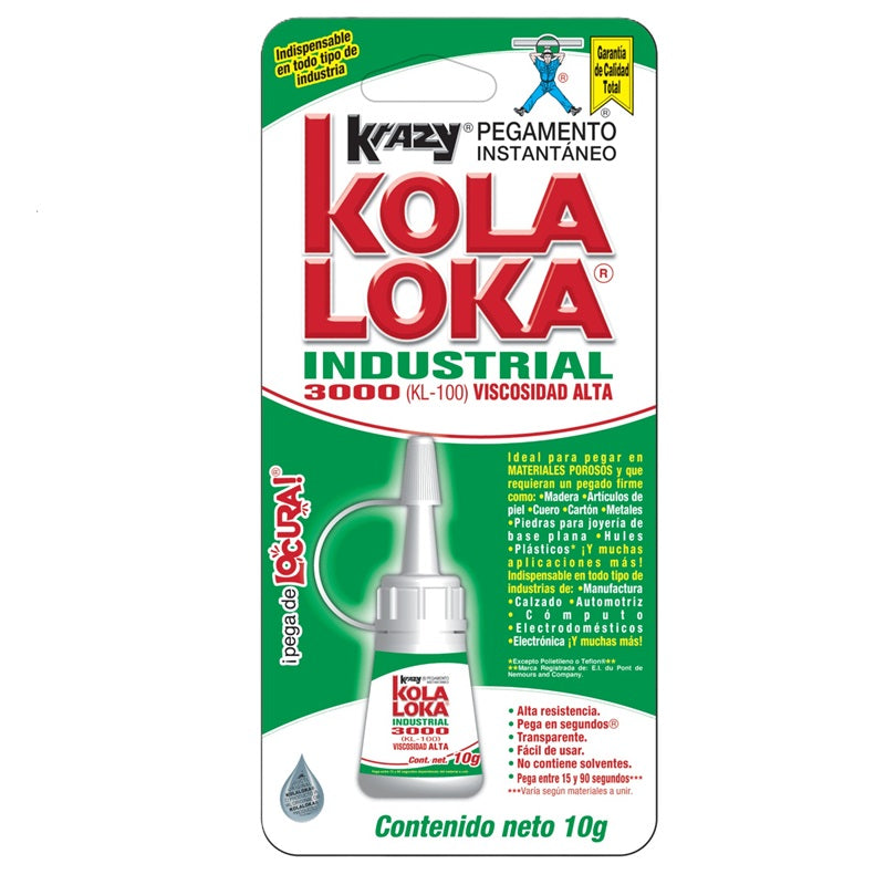 Pegamento Industrial Kola Loka 3000 10g Kli3000 Blister