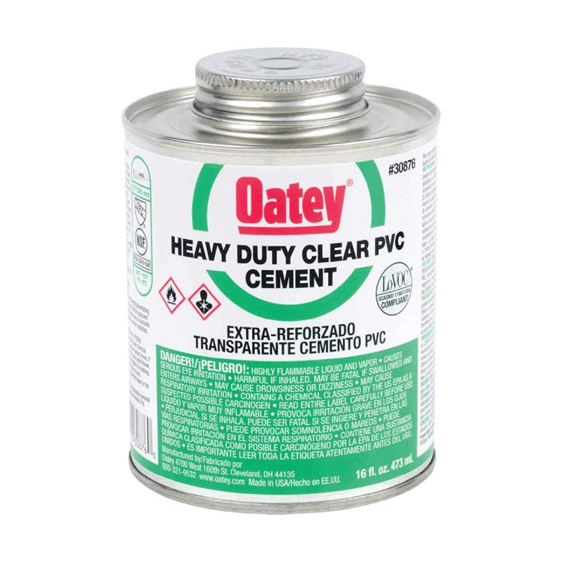 Pegamento Pvc Claro 16 Oz Heavy Duty 473 Ml 32346 Oatey