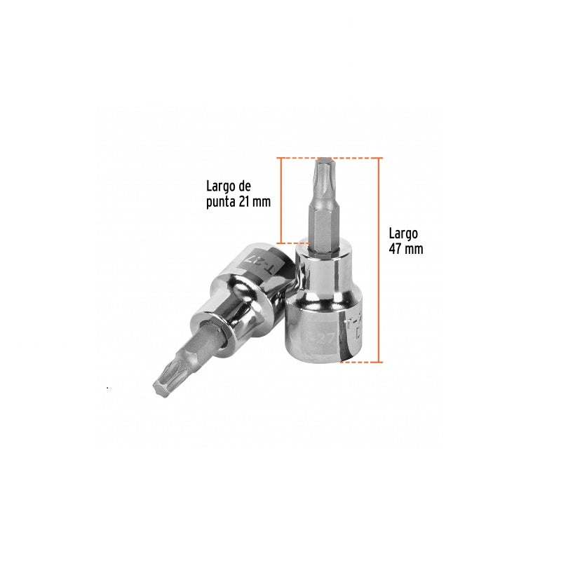 Dado Cuadro 3/8" Punta Torx D-523927W T